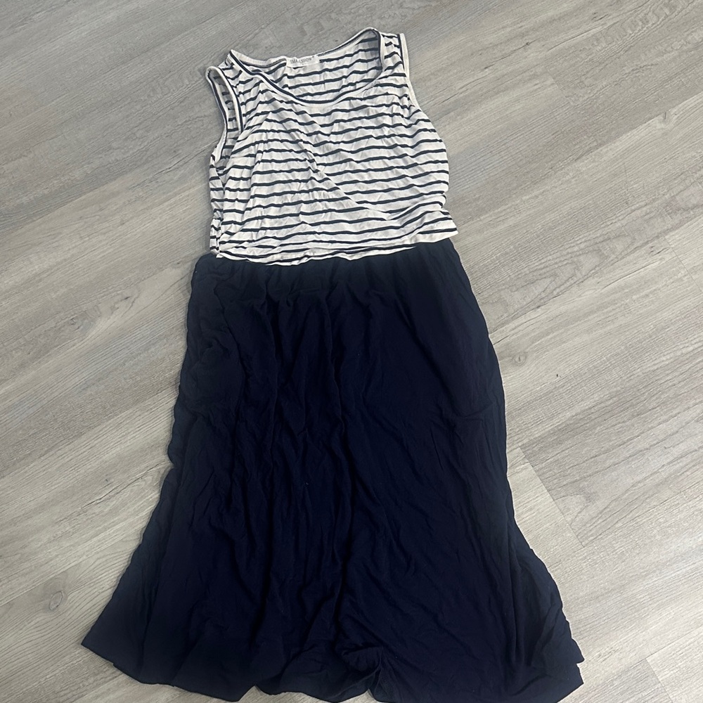 Striped Sleeveless Dress for pregnancy
